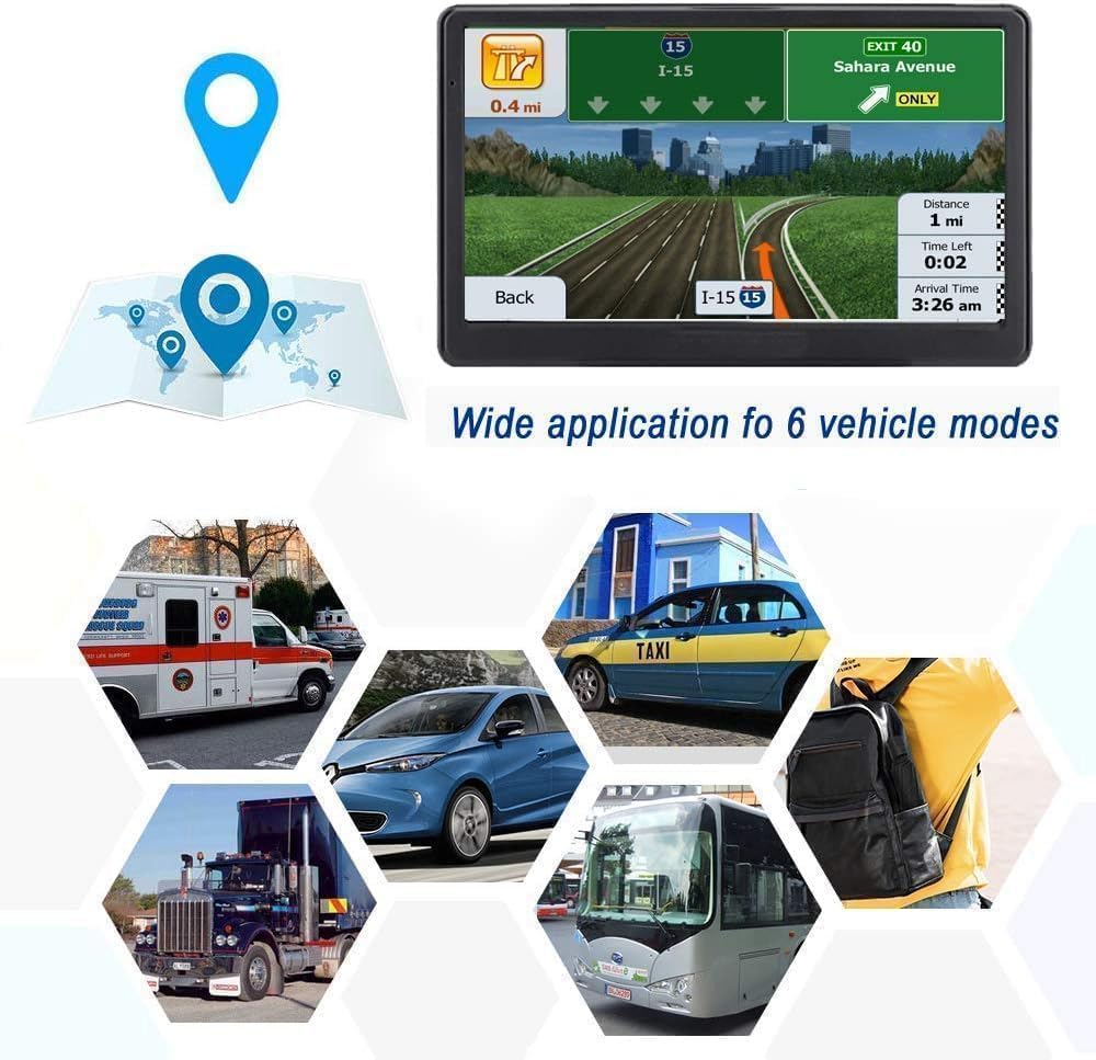 GPS Navigation for Car,Latest 2025 Map, 7 inch Touch Screen Real Voice Spoken Turn-by-Turn Direction Reminding Navigation System for Cars, GPS Satellite Navigator with Free Lifetime Map Update - Image 6