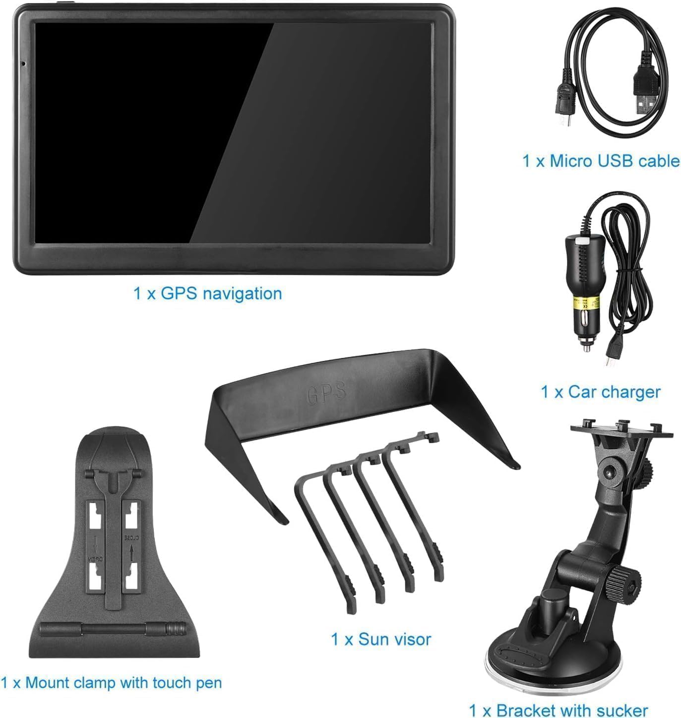 GPS Navigation for Car,Latest 2025 Map, 7 inch Touch Screen Real Voice Spoken Turn-by-Turn Direction Reminding Navigation System for Cars, GPS Satellite Navigator with Free Lifetime Map Update - Image 7