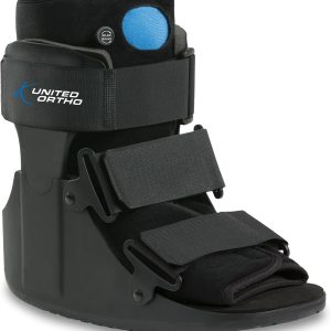United Ortho USA14115 Short Air Cam Walker Fracture Boot, Medium, Black