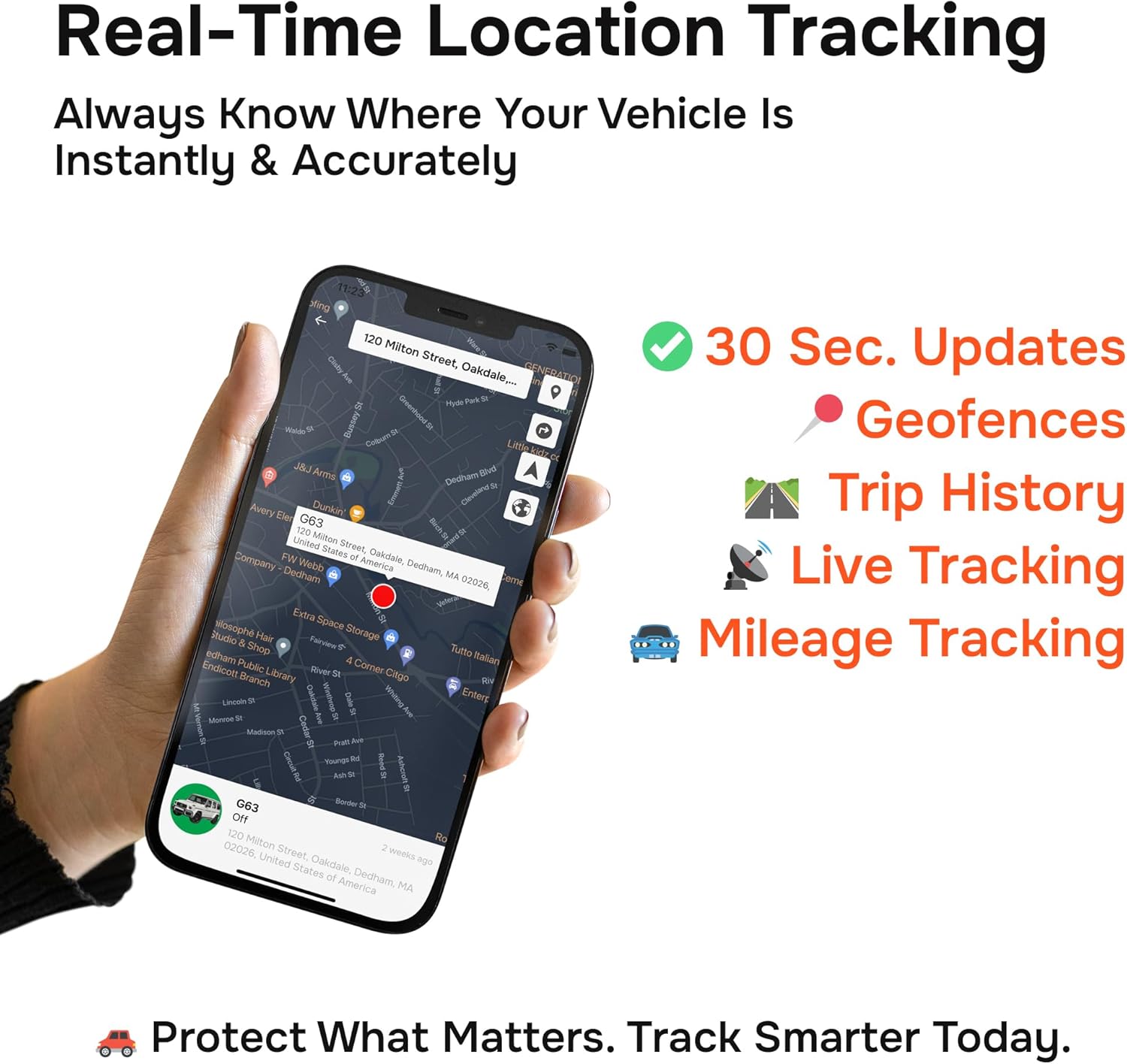 Wired GPS Tracker for Vehicles, No Monthly Fee, No Subscription, 4G SIM and Data Included, Mileage Tracking, Business Fleets, Quick Install, Speeding Alerts, Trip History, USA Developed, Moto Watchdog - Image 4